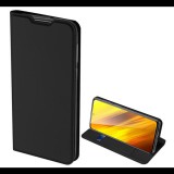 DUX DUCIS SKIN PRO tok álló, bőr hatású (FLIP, oldalra nyíló, bankkártya tartó, asztali tartó funkció) FEKETE [Xiaomi Poco X3 NFC] (5996591011585) - Telefontok