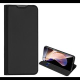 DUX DUCIS SKIN PRO tok álló, bőr hatású (FLIP, oldalra nyíló, bankkártya tartó, asztali tartó funkció) FEKETE [Xiaomi Redmi Note 11 Pro Plus 5G] (5996591116105) - Telefontok