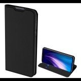 DUX DUCIS SKIN PRO tok álló, bőr hatású (FLIP, oldalra nyíló, bankkártya tartó, asztali tartó funkció) FEKETE [Xiaomi Redmi Note 8T] (5996457924479) - Telefontok