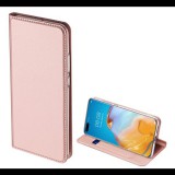 DUX DUCIS SKIN PRO tok álló, bőr hatású (FLIP, oldalra nyíló, bankkártya tartó, asztali tartó funkció) ROZÉARANY [Huawei P40] (5996457956456)