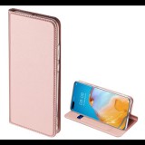 DUX DUCIS SKIN PRO tok álló, bőr hatású (FLIP, oldalra nyíló, bankkártya tartó, asztali tartó funkció) ROZÉARANY [Huawei P40 Pro 5G] (5996457956449)