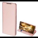 DUX DUCIS SKIN PRO tok álló, bőr hatású (FLIP, oldalra nyíló, bankkártya tartó, asztali tartó funkció) ROZÉARANY [Samsung Galaxy S21 Plus (SM-G996) 5G] (5996591035338) - Telefontok