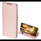 DUX DUCIS SKIN PRO tok álló, bőr hatású (FLIP, oldalra nyíló, bankkártya tartó, asztali tartó funkció) ROZÉARANY [Samsung Galaxy S21 Ultra (SM-G998) 5G] (5996591035345) - Telefontok