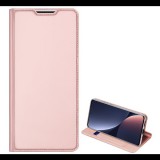 DUX DUCIS SKIN PRO tok álló, bőr hatású (FLIP, oldalra nyíló, bankkártya tartó, asztali tartó funkció) ROZÉARANY [Xiaomi 12 Pro] (5996591133560)