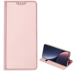 DUX DUCIS SKIN PRO tok álló, bőr hatású (FLIP, oldalra nyíló, bankkártya tartó, asztali tartó funkció) RÓZSASZÍN Xiaomi 13