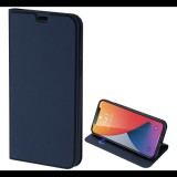 DUX DUCIS SKIN PRO tok álló, bőr hatású (FLIP, oldalra nyíló, bankkártya tartó, asztali tartó funkció) SÖTÉTKÉK [Apple iPhone 12 mini] (5996457998449)