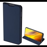 DUX DUCIS SKIN PRO tok álló, bőr hatású (FLIP, oldalra nyíló, bankkártya tartó, asztali tartó funkció) SÖTÉTKÉK [Xiaomi Redmi 9T] (5996591035437)