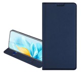 DUX DUCIS SKIN PRO tok álló, bőr hatású (FLIP, oldalra nyíló, kártyazseb, asztali tartó) SÖTÉTKÉK Samsung Galaxy A16 (SM-A166)