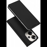 DUX DUCIS Skin Pro Xiaomi Poco F6 fekete flipes bőr tok (CAS144498A)