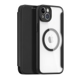 Dux Ducis Skin X Pro Case iPhone 14 Plus mágneses MagSafe Flip Case fekete