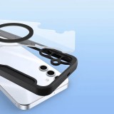 Dux Ducis Skin X Pro MagSafe-kompatibilis könyvtok Samsung Galaxy S25 Plus - fekete