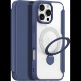 DUX DUCIS Skin X Pro Ring Stand iPhone 16 Pro Max kék flipes bőr tok (CAS148451B)