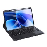 Dux Ducis TK Bluetooth billentyűzet és touchpad (asztali tartó, QWERTY, ceruzatartó, fekete)