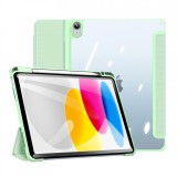 Dux Ducis Toby case for iPad 10.9&#39;&#39; 2022 (10 gen.) cover with space for Apple Pencil stylus smart cover stand green