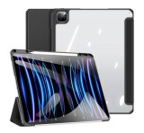 DUX DUCIS TOBY tok álló, bőr hatású (aktív FLIP, oldalra nyíló, TRIFOLD, asztali tartó, ceruza tartó) FEKETE Apple IPAD Pro 13 (2024)