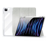 DUX DUCIS UNID tok álló, textil hatású (aktív FLIP, oldalra nyíló, TRIFOLD, asztali tartó, ceruza tartó) VILÁGOSZÖLD Apple IPAD Pro 13 (2024)