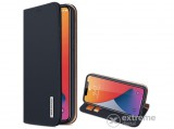 Dux Ducis Wish álló, valódi bőr flip tok Apple iPhone 12 mini készülékhez, sötétkék