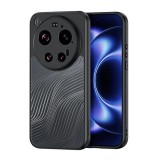 Dux Ducis Xiaomi 17 Ultra aimo szilikon telefonvédő (ütésállóság, kameravédő, matt, hullám) fekete
