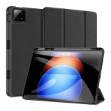 Dux Ducis Xiaomi Pad 6S Pro Dux Ducis domo, bőr hatású (aktív flip, trifold, asztali tartó, ceruza tartó) fekete