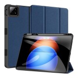 Dux Ducis Xiaomi Pad 6S Pro Dux Ducis domo, bőr hatású (aktív flip, trifold, asztali tartó, ceruza tartó) sötétkék