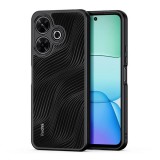 Dux Ducis Xiaomi Redmi 13 Dux Ducis aimo műanyag telefonvédő (ütésálló, szilikon keret, kameravédő, matt, hullám) fekete