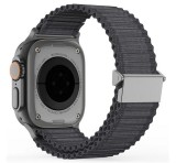 DUX DUCIS YC pótszíj (egyedi méret, kicsi, nylon, SPORT) SÖTÉTSZÜRKE Apple Watch Series 5 40mm, Watch Series 4 40mm, Watch Series 3 38mm