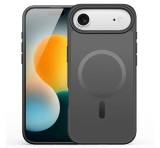 DUX DUCIS YIND szilikon telefonvédő (ütésállóság, kameravédő, matt, MagSafe) FEKETE Apple iPhone 17 Air