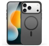 DUX DUCIS YIND szilikon telefonvédő (ütésállóság, kameravédő, matt, MagSafe) FEKETE Apple iPhone 17 Pro Max