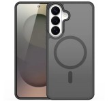 DUX DUCIS YIND szilikon telefonvédő (ütésállóság, kameravédő, matt, MagSafe) FEKETE Samsung Galaxy S26 Plus (SM-S947)