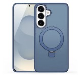 DUX DUCIS YIND szilikon telefonvédő (ütésállóság, kameravédő, matt, MagSafe, kitámasztó) SÖTÉTKÉK Samsung Galaxy S26 Plus (SM-S947)
