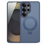 DUX DUCIS YIND szilikon telefonvédő (ütésállóság, kameravédő, matt, MagSafe, kitámasztó) SÖTÉTKÉK Samsung Galaxy S26 Ultra (SM-S948)