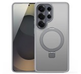 DUX DUCIS YIND szilikon telefonvédő (ütésállóság, kameravédő, matt, MagSafe, kitámasztó) VILÁGOSSZÜRKE Samsung Galaxy S26 Ultra (SM-S948)