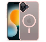 DUX DUCIS YIND szilikon telefonvédő (ütésállóság, kameravédő, matt, MagSafe) RÓZSASZÍN Apple iPhone 17