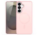 DUX DUCIS YIND szilikon telefonvédő (ütésállóság, kameravédő, matt, MagSafe) RÓZSASZÍN Samsung Galaxy S26 Plus (SM-S947)