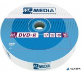 DVD-R lemez, 4,7 GB, 16x, 10 db, zsugor csomagolás, MYMEDIA (by VERBATIM)