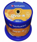 Dvd-r lemez, azo, 4,7gb, 16x, 100 db, hengeren, verbatim 43549