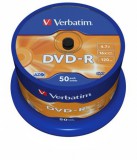 DVD-R lemez, AZO, 4,7GB, 16x, 50 db, hengeren, VERBATIM (DVDV-16B50)
