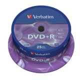 DVD+R Verbatim 4,7 GB 16x Cakebox x25