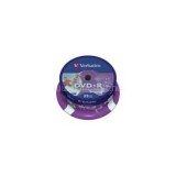 DVDV-16B25PP  DVD-R cake box  nyomtatható DVD lemez 25db/csomag (VERBATIM_43538)
