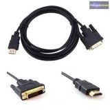 DVI-D dugó-HDMI dugó, szerelt kábel 1,5m