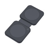 Dviced 2-in-1 Foldable Magnetic Wireless charger Black DV230008