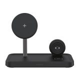 Dviced 3-in-1 Magnetic Wireless Charger 10W Fast Charge Black DV230005