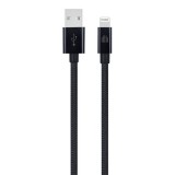 Dviced DV120001 25cm USB A - Lightning fekete szőtt borítású adat- és töltőkábel (DV120001)