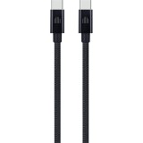 Dviced DV120013 3m Type-C fekete szőtt borítású adat- és töltőkábel (DV120013)