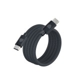 Dviced USB-C to USB-C Magnetic Braided Cable 1,25m Dark Grey DV120015