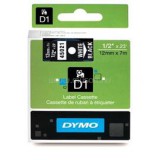 Dymo D1 12mmx7m fekete/fehér feliratozógép szalag (544.692)