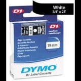 DYMO "D1" Feliratozógép szalag 19 mm x 7 m fehér-fekete (45811) (45811)