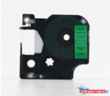 Dymo kompatibilis Utángyártott DYMO D1 45019 12mm x 7 m zöld-fekete S0720590