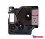 Dymo kompatibilis Utángyártott DYMO D1 45802 19mm x 7m átlátszó-piros