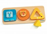 Dzsungel állatos formapuzzle - Formabeillesztő - VoluBasic - Djeco